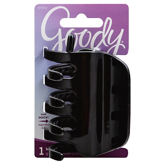 Goody Slideproof Claw Clip Half Large Black - Each