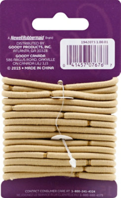 Goody Ouchless Elastics No Metal 4 mm Blonde - 15 Count - Image 3