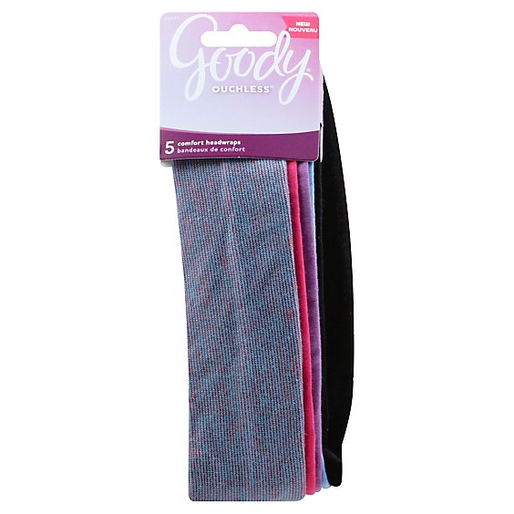 Goody Ouchless Headwraps Comfort Skinny Stripe - 5 Count