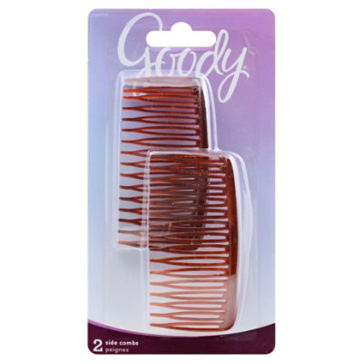 Goody Side Combs Mock Tortoise - 2 Count