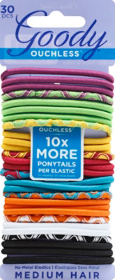 Goody Ouchless Elastics No Metal Medium Hair Citrus Twist 4 mm - 30 Count - Image 2