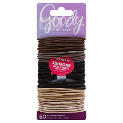 Goody Ouchless Elastics No Metal 2 mm Starry Nights - 50 Count