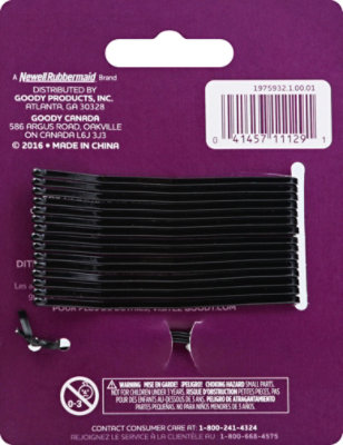 Goody Slideproof Bobby Pins Thick Hair Black - 16 Count - Image 3