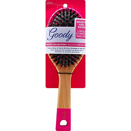 Goody Wood Collection Hairbrush Oval Natural Boar & Nylon Bristles - Each - Image 2
