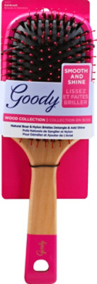 Goody Wood Collection Hairbrush Paddle Natural Boar & Nylon Bristles - Each - Image 2