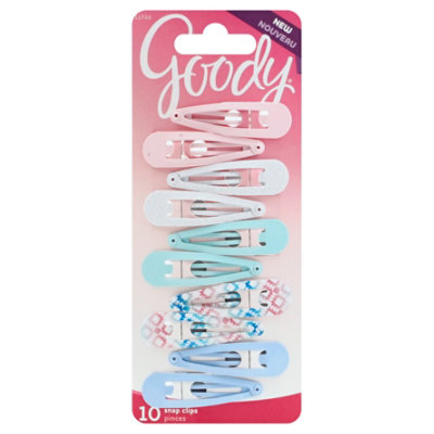 Goody Girls Snap Clips Summer Pastel - 10 Count - Image 1