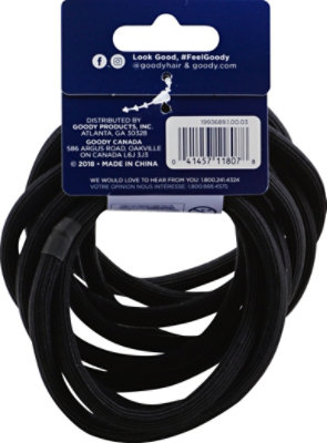 Goody Ouchless Elastics No Metal Bold Hold Heavy & Thick Hair - 10 Count - Image 3