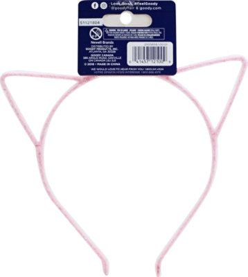 Goody Girls Headband Plastic Cat Ear Pink - Each - Image 3