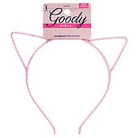 Goody Girls Headband Plastic Cat Ear Pink - Each - Image 1