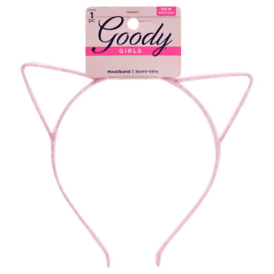 Goody Girls Headband Plastic Cat Ear Pink - Each
