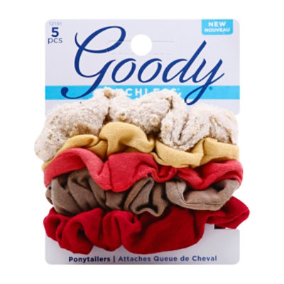 Goody Ouchless Ponytailers Assorted - 5 Count - Image 1