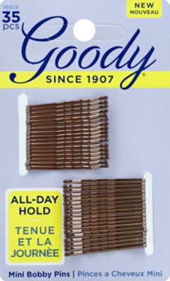 Goody Bobby Pins Mini Brown - 35 Count - Image 2