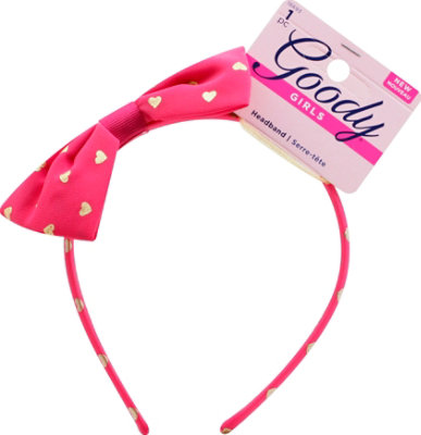 Goody Girls Headband Bow Pink Heart - Each - Image 2