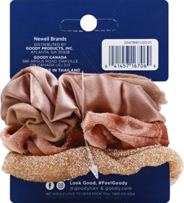 Goody Ouchless Scrunchies Thick Hair Assorted - 4 Count - Image 3