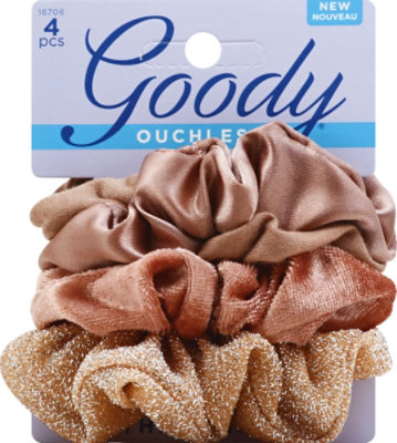 Goody Ouchless Scrunchies Thick Hair Assorted - 4 Count - Image 2