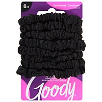Goody Ouchless Scrunchies Sheer Medium Hair Black - 8 Count - Image 3
