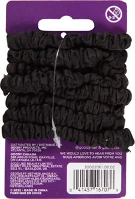 Goody Ouchless Scrunchies Sheer Medium Hair Black - 8 Count - Image 4