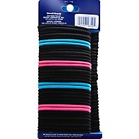 Goody Ouchless Elastics No Metal Braided Medium Hair Black - 70 Count - Image 3