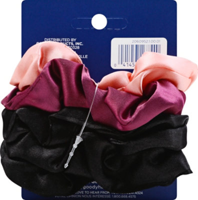 Goody Ouchless Scrunchies Silky All Hair Types Assorted - 5 Count - Image 3