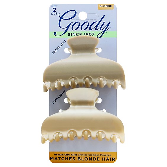 Goody Claw Clips Medium Blonde - 2 Count