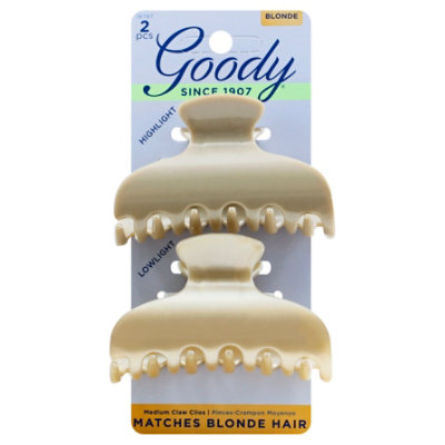 Goody Claw Clips Medium Blonde - 2 Count - Image 1