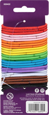 Goody Ouchless Girls Elastics No Metal Braided Medium Hair 4 mm Rainbow - 30 Count - Image 4