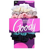 Goody Ouchless Scrunchies Skinny Value Pack - 12 Count - Image 1