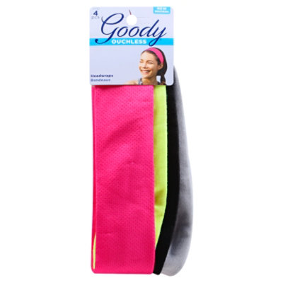 Goody Ouchless Headwraps Mesh Neon - 4 Count - Image 1