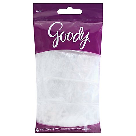 Goody Conditioning Caps Clear Vinyl - 4 Count