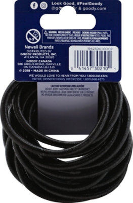 Goody Ouchless Elastics No Metal Thick Hair 5mm Black - 14 Count - Image 3