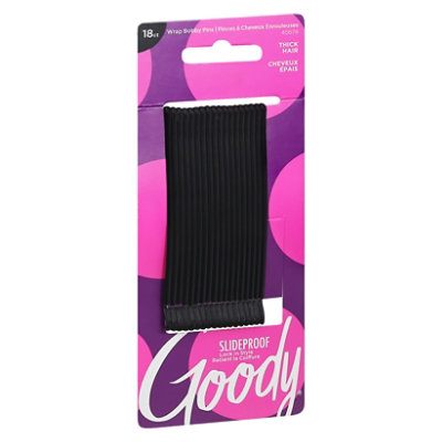 Goody Slideproof Bobby Pins Wrap Black - 18 Count - Image 1