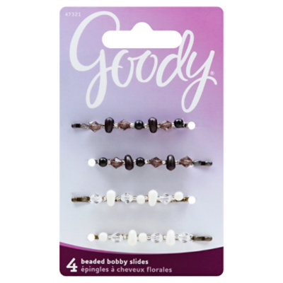 Goody Bobby Slides Beaded - 4 Count