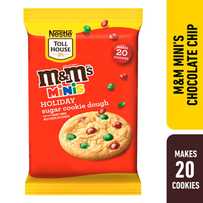 Nestle Toll House M&M'S Minis Holiday Refrigerated Sugar Cookie Dough - 14 Oz - Image 1