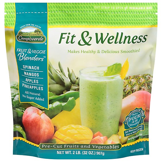 Campoverde Blenders Fruit & Veggie Fit & Wellness - 32 Oz