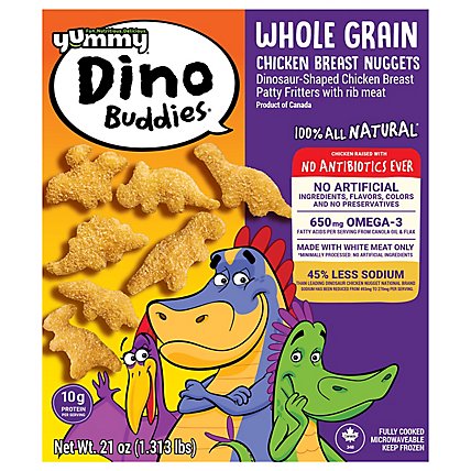 Yummy Whole Grain Dinosaur Shaped Chicken Breast Nuggets - 21 Oz - Image 3