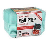 GoodCook Containers + Lids Meal Prep 2 Compartment 1 Cup - 10 Count