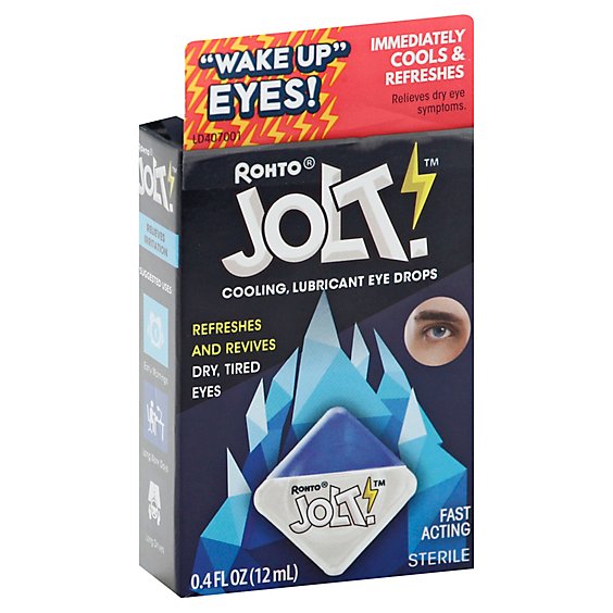 Rohto Jolt! Eye Drops Lubricant Cooling - 0.4 Fl. Oz.
