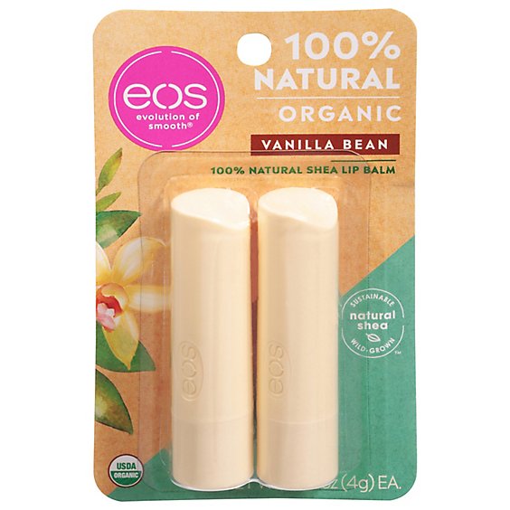 EOS Lip Balm Vanilla Bean - 2-0.14 Oz