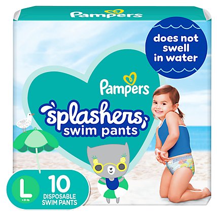 Pampers Splashers Swim Diapers Size L - 10 Count - Image 2