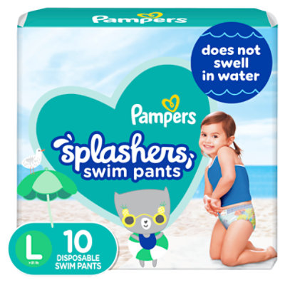 Pampers Splashers Swim Diapers Size L - 10 Count - Image 1