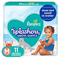 Pampers Splashers Swim Diapers Size M - 11 Count - Image 2