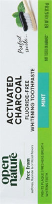 Open Nature Toothpaste Activated Charcoal Mint - 4.8 Oz - Image 4