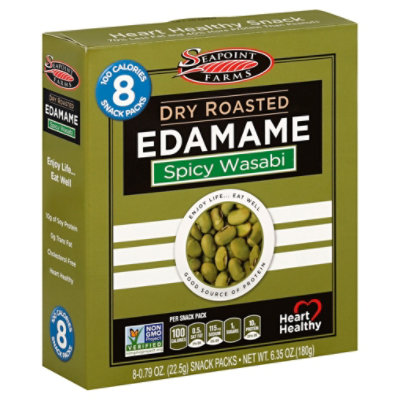 Seapoint Farms Edamame Dry Roasted Spicy Wasabi - 8-0.79 Oz