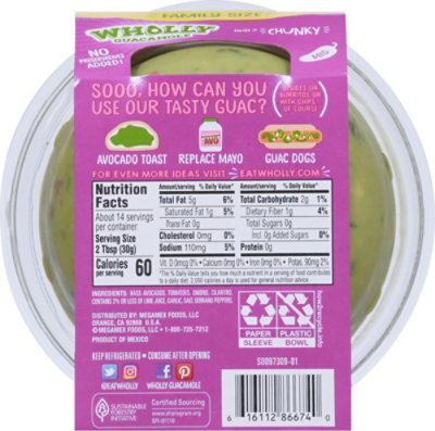 Wholly Guacamole Chunky Bowl - 15 Oz - Image 6