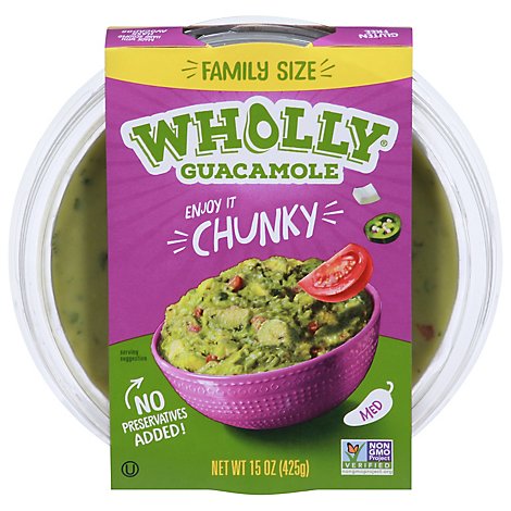 Wholly Guacamole Chunky Bowl - 15 Oz