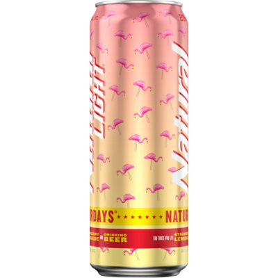 Natural Light Naturdays Strawberry Lemonade Beer Can - 25 Fl. Oz. - Image 1