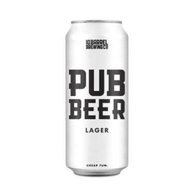 10 Barrel Brewing Co. Pub Beer Lager Cans - 6-16 Fl. Oz. - Image 1