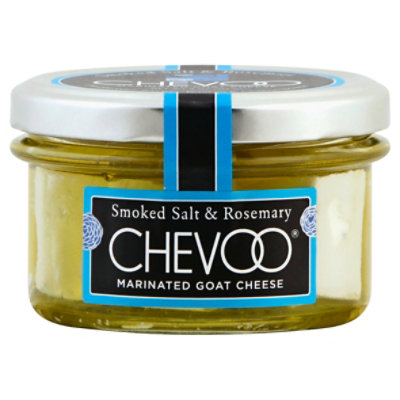 CHEVOO Goat Cheese Marinated Smoked Salt & Rosemary - 4 Oz - Image 1
