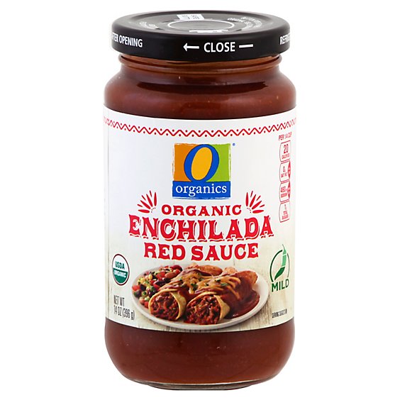 O Organic Enchilada Sauce Red Mild - 14 Oz