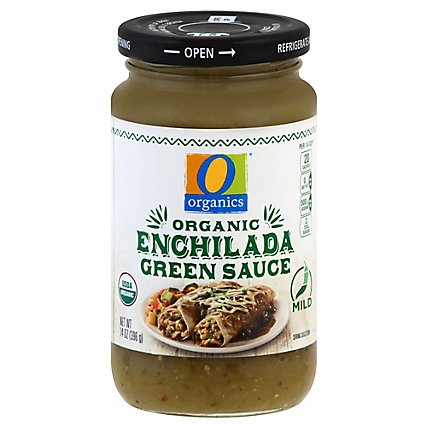 O Organic Enchilada Sauce Green Mild - 14 Oz - Image 1